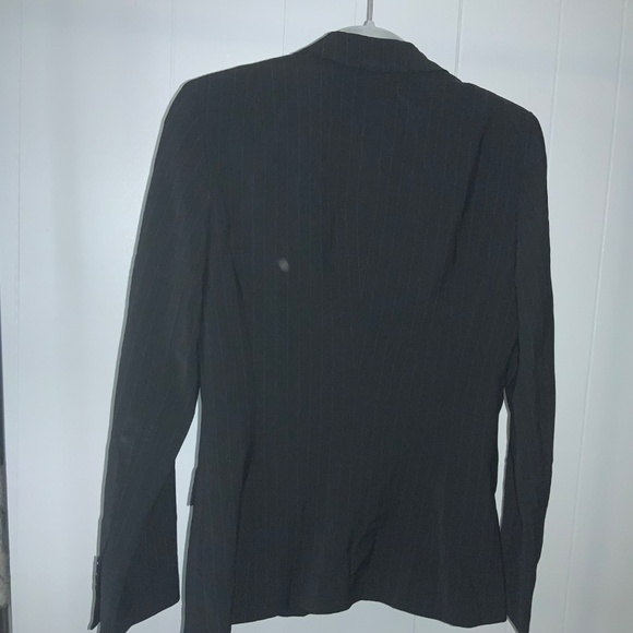 BCBGMaxAzria wool blend pinstripe blazer jacket Sz 4 - Picture 5 of 6